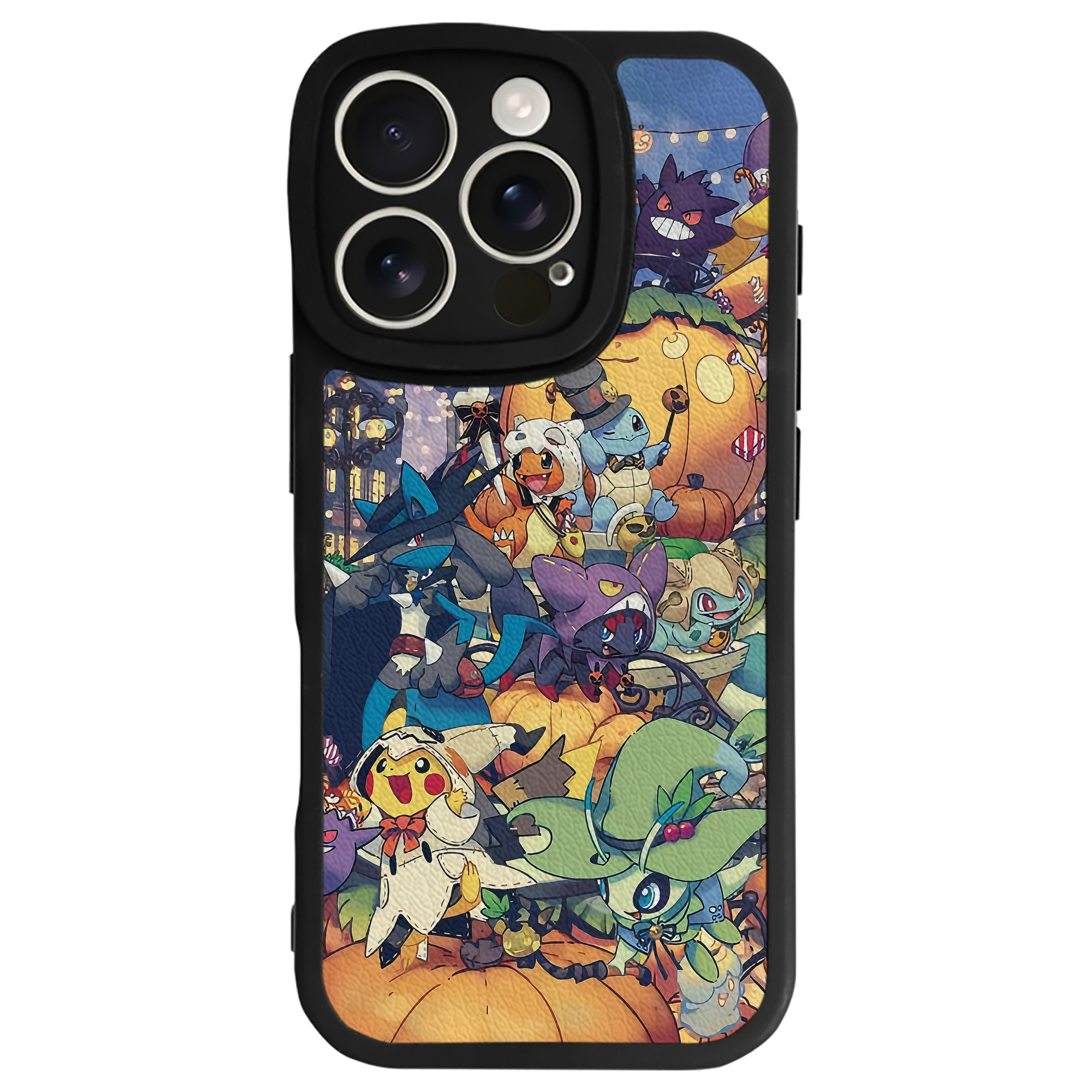 （画像用） ポケットモンスター Pokémon 【iPhone 16シリーズ対応】シリコンスマホケース（レザー調） 材質：シリコン